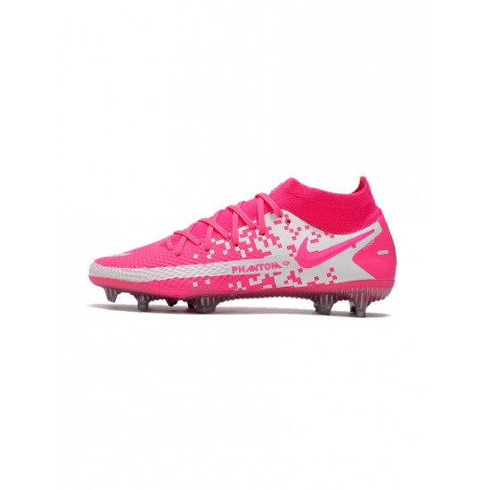 Nike Phantom Gt Elite Df FG Pink White Black  Soccer Cleats