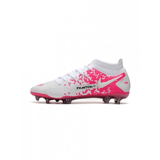 Nike Phantom Gt Elite Df FG Pink White  Soccer Cleats