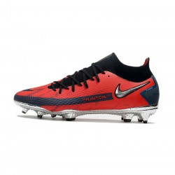 Nike Phantom Gt Elite Df FG X Skepta Bloody Chrome University Red Black Cool Grey Soccer Cleats