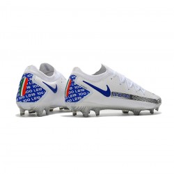 Nike Phantom Gt Elite FG Bonucci White Blue Silver Soccer Cleats