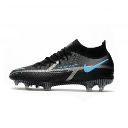 Nike Phantom Gt Ii Elite Df FG Black Iron Grey University Blue Soccer Cleats