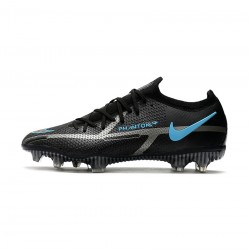 Nike Phantom Gt Ii Elite FG Black Iron Grey University Blue Soccer Cleats