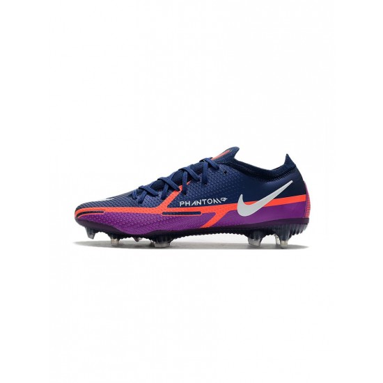 Nike Phantom Gt2 Elite FG College Navy White Vivd Purple Bright Crimson Soccer Cleats