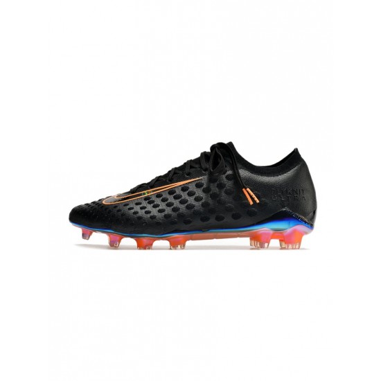 Nike Phantom Ultra Venom FG Black Bright Citrus Soccer Cleats