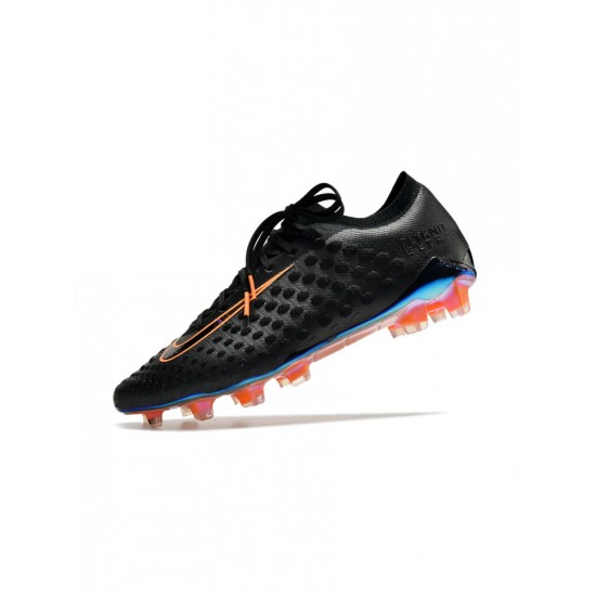 Nike Phantom Ultra Venom FG Black Bright Citrus Soccer Cleats