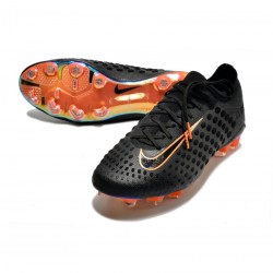 Nike Phantom Ultra Venom FG Black Bright Citrus Soccer Cleats