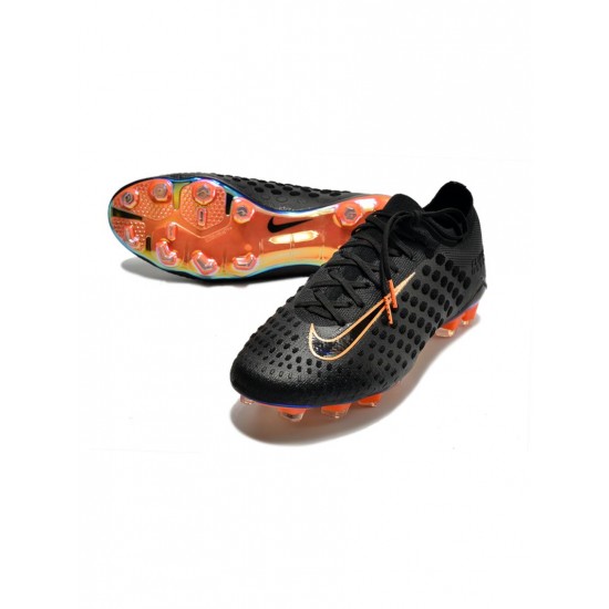 Nike Phantom Ultra Venom FG Black Bright Citrus Soccer Cleats