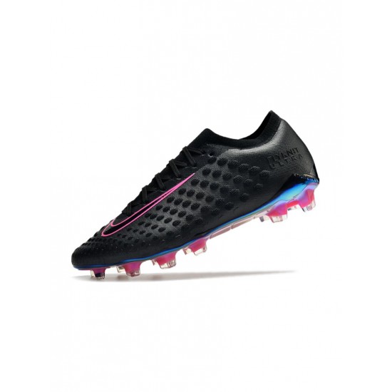 Nike Phantom Ultra Venom FG Black Pink Blast Soccer Cleats