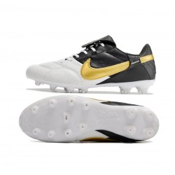 Nike The Premier Iii FG White Gold Black  Soccer Cleats