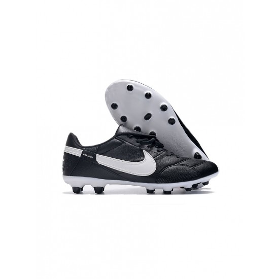 Nike Premier 3 FG Firm Ground Black White Soccer Cleats