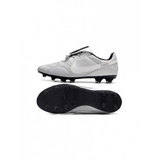 Nike Premier 3 FG Firm Ground White Grey Black Soccer Cleats