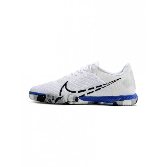 Nike Reactgato IC White Racer Bluevolt Black  Soccer Cleats