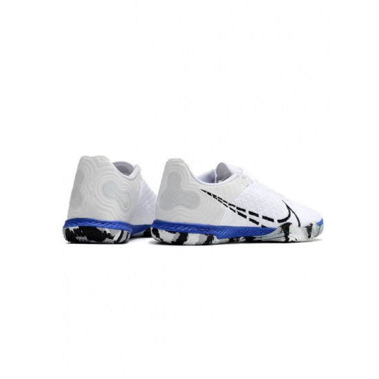 Nike Reactgato IC White Racer Bluevolt Black  Soccer Cleats