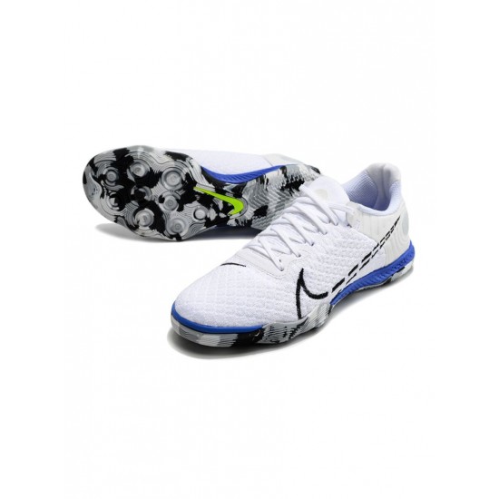 Nike Reactgato IC White Racer Bluevolt Black  Soccer Cleats