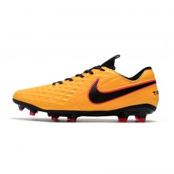 Nike Tiempo Legend Viii FG University Goldblack Fireberry Soccer Cleats