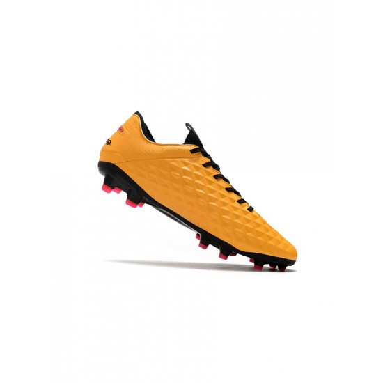 Nike Tiempo Legend Viii FG University Goldblack Fireberry Soccer Cleats