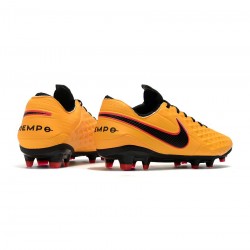 Nike Tiempo Legend Viii FG University Goldblack Fireberry Soccer Cleats