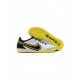 Nike Tiempo Legend Ix Elite IC White Dark Smoke Grey Black Yellow Strike Soccer Cleats