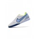 Nike React Tiempo Legend 9 Pro IC White Blue Soccer Cleats