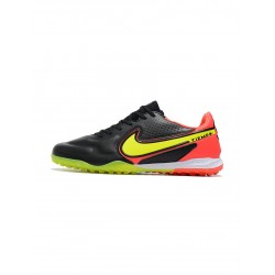 Nike React Tiempo Legend 9 Pro TF Black Yellow Red Soccer Cleats