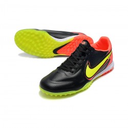 Nike React Tiempo Legend 9 Pro TF Black Yellow Red Soccer Cleats