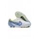 Nike Tiempo Legend 9 Elite FG White Blue Volt Soccer Cleats