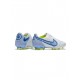 Nike Tiempo Legend 9 Elite FG White Blue Volt Soccer Cleats