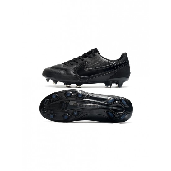 Nike Tiempo Legend 9 Elite FG Blackout  Soccer Cleats