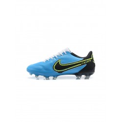 Nike Tiempo Legend 9 Elite FG Blueblackhi Vis Yellow Soccer Cleats