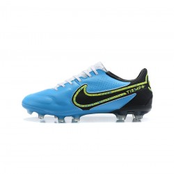 Nike Tiempo Legend 9 Elite FG Blueblackhi Vis Yellow Soccer Cleats