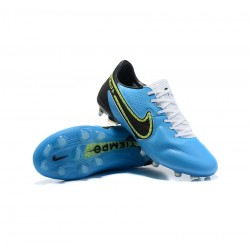 Nike Tiempo Legend 9 Elite FG Blueblackhi Vis Yellow Soccer Cleats