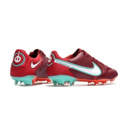 Nike Tiempo Legend 9 Elite FG Blueprint Pack Team Red White Mystic Hibiscus Soccer Cleats