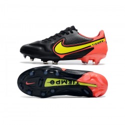 Nike Tiempo Legend 9 Elite FG Black Red Yellow Soccer Cleats