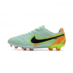 Nike Tiempo Legend 9 Elite FG Green Blue Orange Soccer Cleats