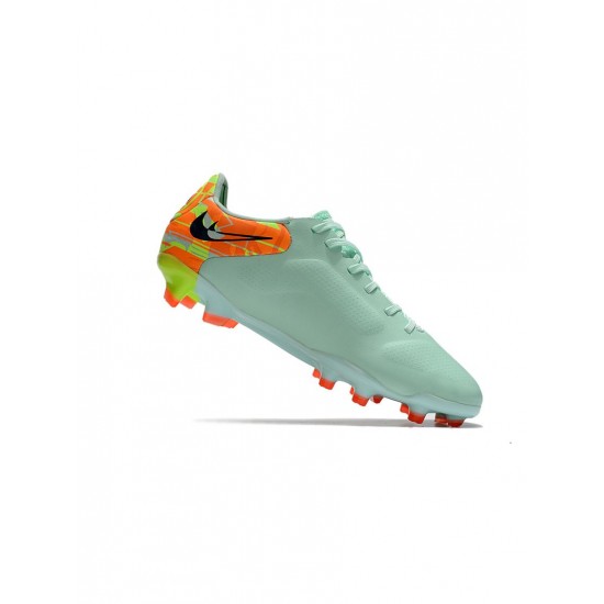 Nike Tiempo Legend 9 Elite FG Green Blue Orange Soccer Cleats