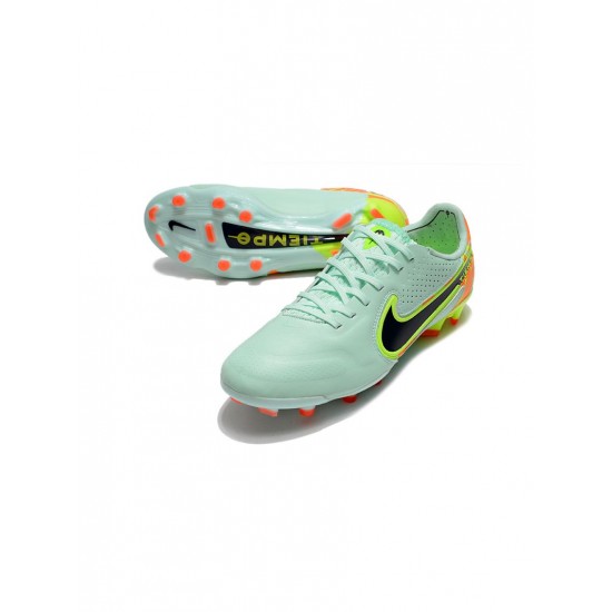 Nike Tiempo Legend 9 Elite FG Green Blue Orange Soccer Cleats