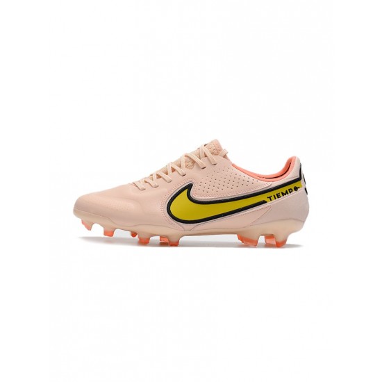 Nike Tiempo Legend 9 Elite FG Guava Ice Yellow Strike Soccer Cleats