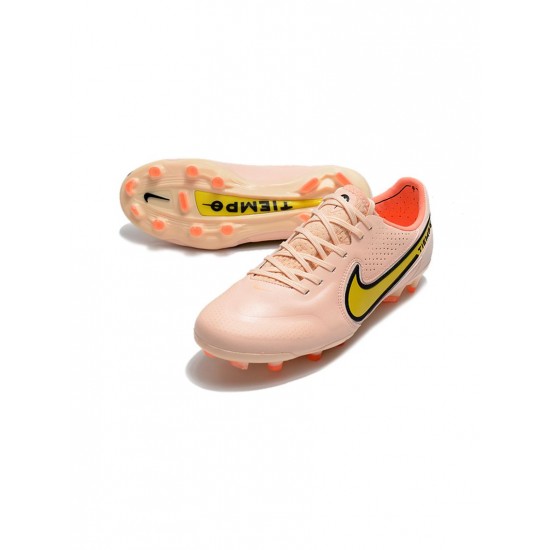 Nike Tiempo Legend 9 Elite FG Guava Ice Yellow Strike Soccer Cleats