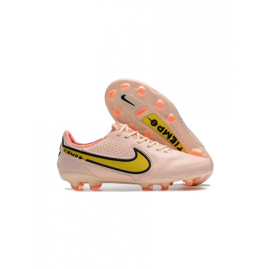 Nike Tiempo Legend 9 Elite FG Guava Ice Yellow Strike Soccer Cleats