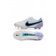 Nike Tiempo Legend 9 Elite FG White Black Blue Soccer Cleats