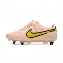 Nike Tiempo Legend 9 Elite SG Pro Guava Ice Yellow Strike Sunset Glow Soccer Cleats