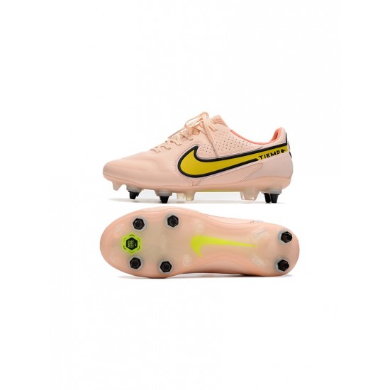 Nike Tiempo Legend 9 Elite SG Pro Guava Ice Yellow Strike Sunset Glow Soccer Cleats