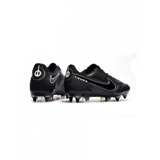 Nike Tiempo Legend 9 Elite SG Pro Black Grey White Soccer Cleats