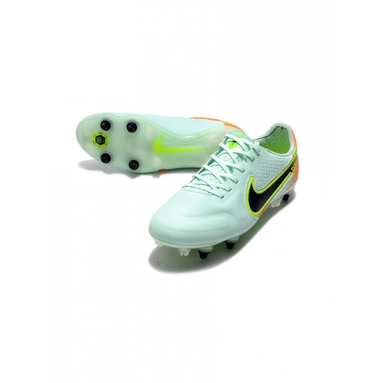 Nike Tiempo Legend 9 Elite SG Pro Green Blue Orange Soccer Cleats