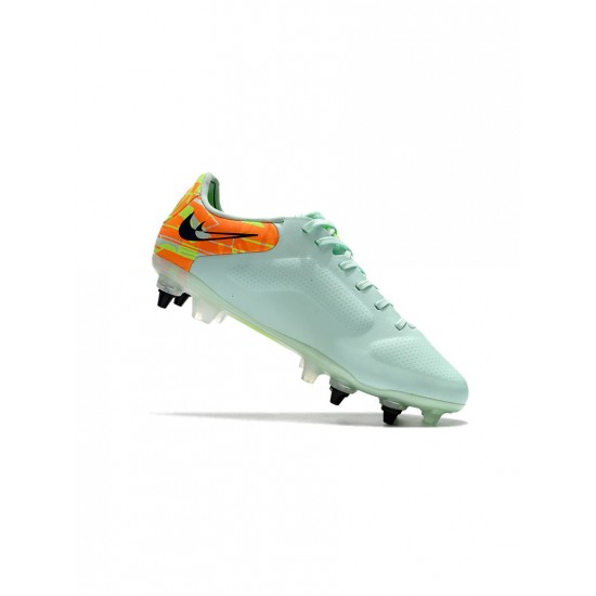 Nike Tiempo Legend 9 Elite SG Pro Green Blue Orange Soccer Cleats