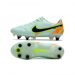 Nike Tiempo Legend 9 Elite SG Pro Green Blue Orange Soccer Cleats