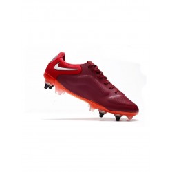 Nike Tiempo Legend 9 Elite SG Pro Team Red White Mystic Hibiscus Soccer Cleats