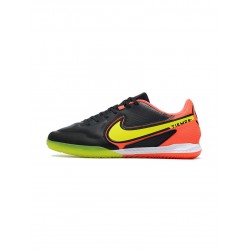Nike Tiempo Legend 9 Pro IC Soccer Shoes Black Red Yellow Soccer Cleats