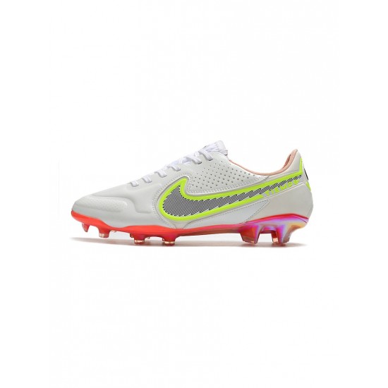 Nike Tiempo Legend Iv Elite FG White Black Bright Crimson Pink Blast Soccer Cleats