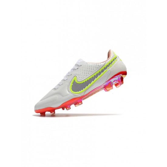 Nike Tiempo Legend Iv Elite FG White Black Bright Crimson Pink Blast Soccer Cleats